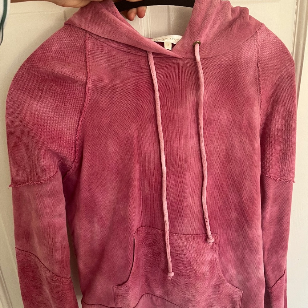 Loveshackfancy Hoodie NWOT Size Small Tie Dye Anarosa Distressed Style